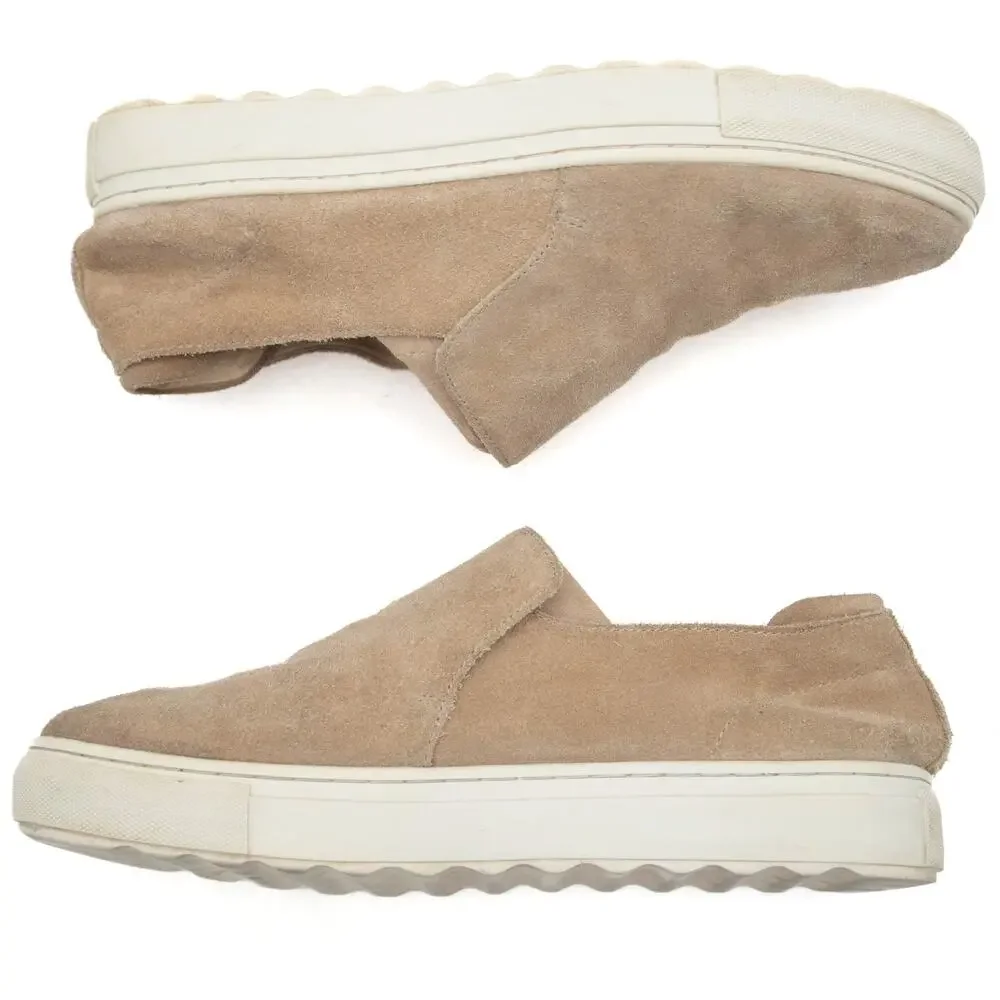 J/Slides Tan Suede Slip-On Sneakers Size 8.5